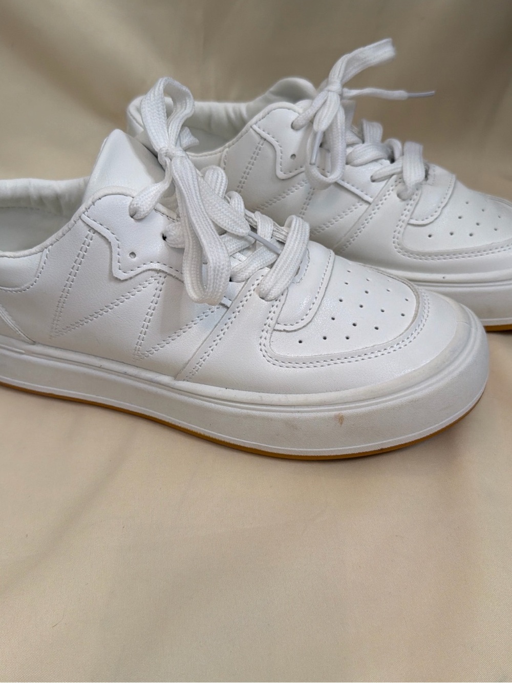 Classic Men's White Athletic Sneakers